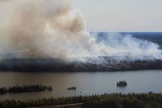 Featured image for the article "Over 40 Out of Control Fires Burning in Canada Forcing Evacuation of Thousands"